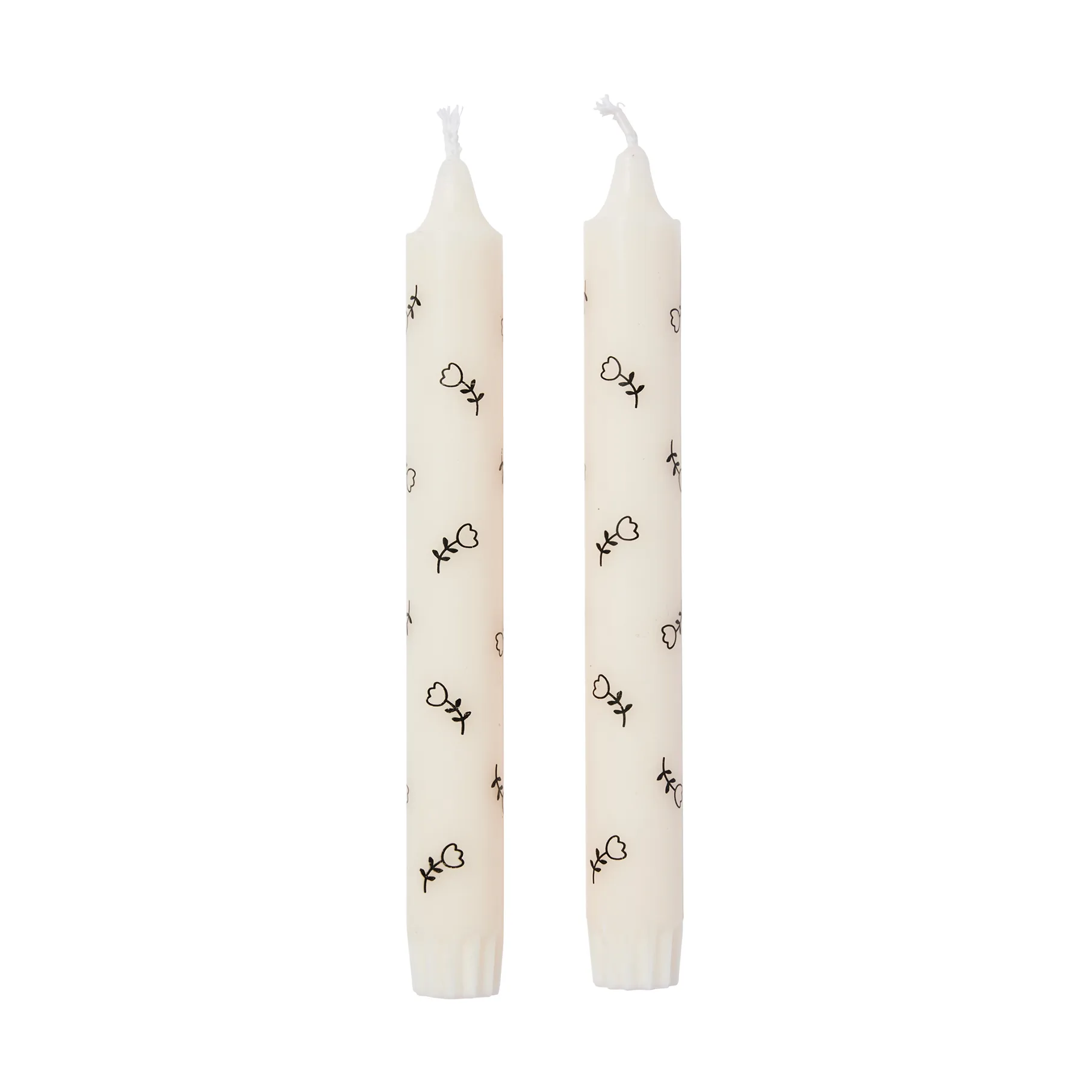 Mai kronlys 2 pk, White-black Broste Copenhagen