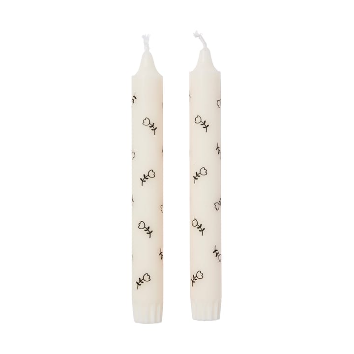 Mai kronlys 2 pk - White-black - Broste Copenhagen