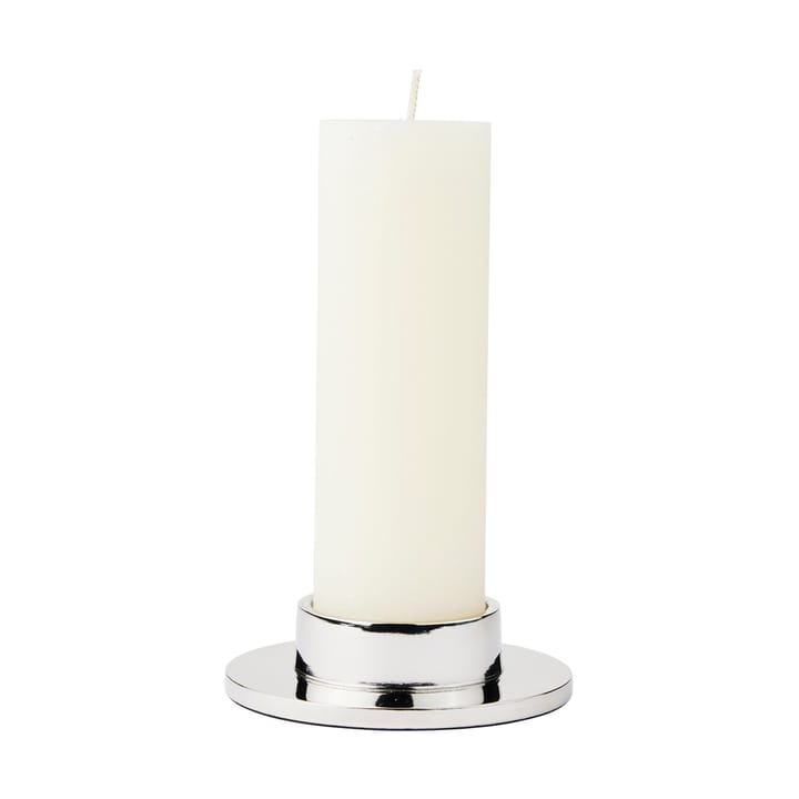 Maro lysestage til bloklys, Silver Finish, 4 cm Broste Copenhagen