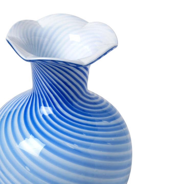 Mella vase 30 cm, Intense blue/Offwhite Broste Copenhagen