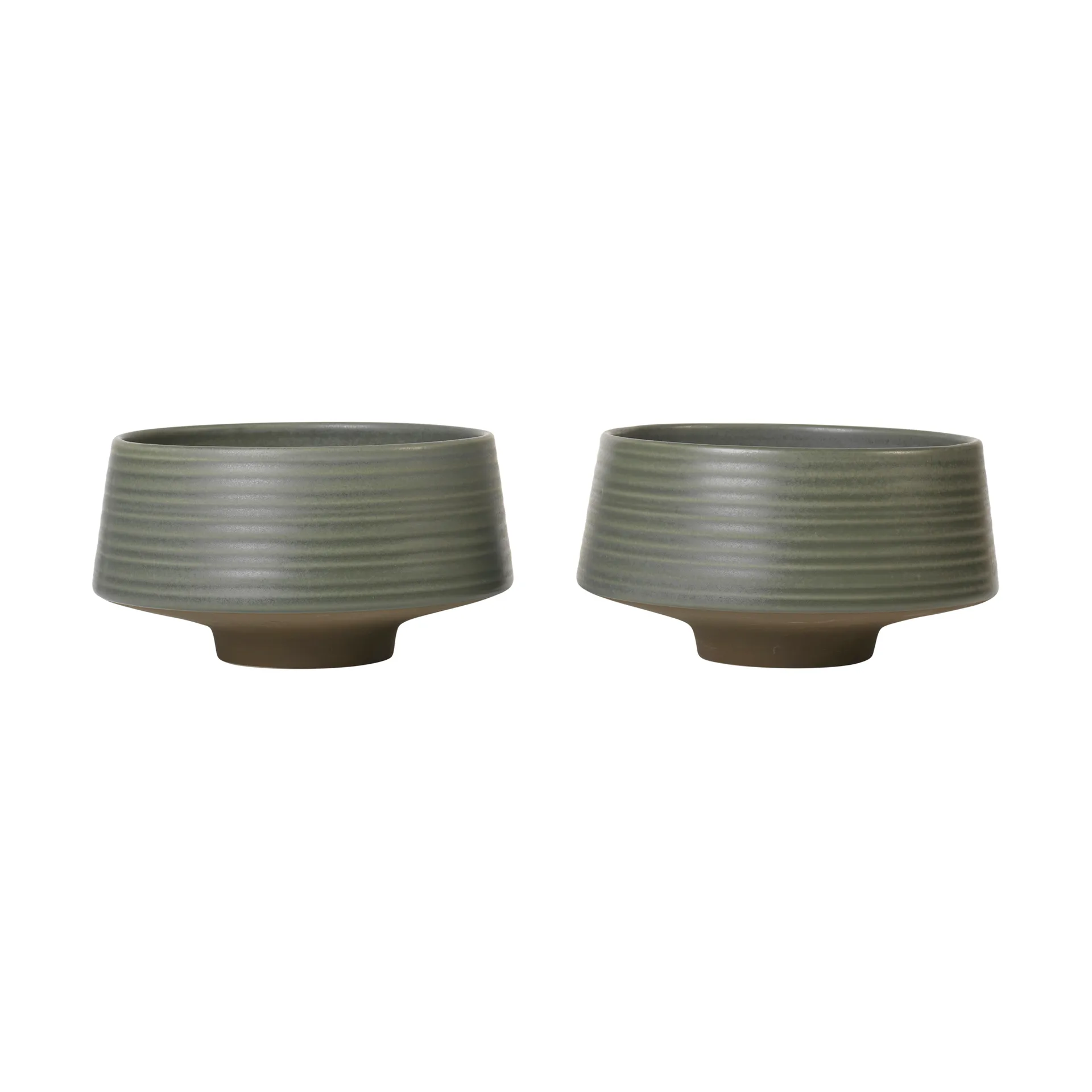 Miko skål Ø14 cm 2-pak, Dark green Broste Copenhagen