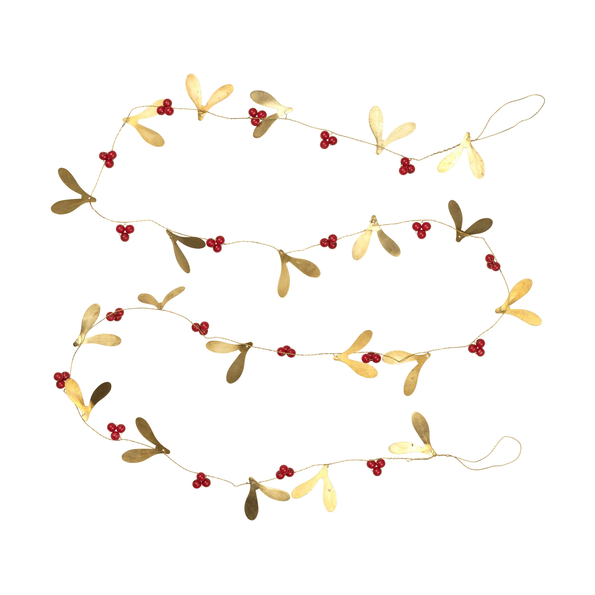 Broste Copenhagen Mistelten guirlande Deep Red