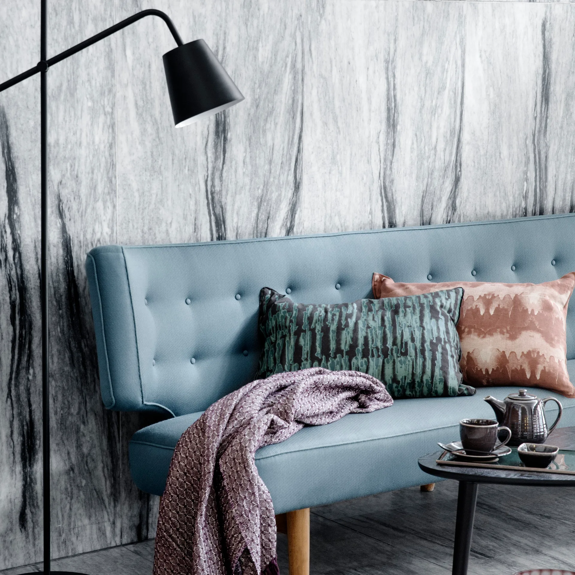 Nordic Coal kop og underkop, 8,8 cm Broste Copenhagen