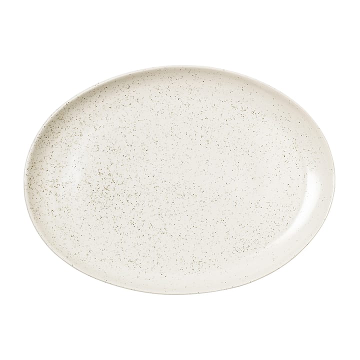 Nordic Vanilla fad ovalt 35,5 cm, Cream with grains Broste Copenhagen