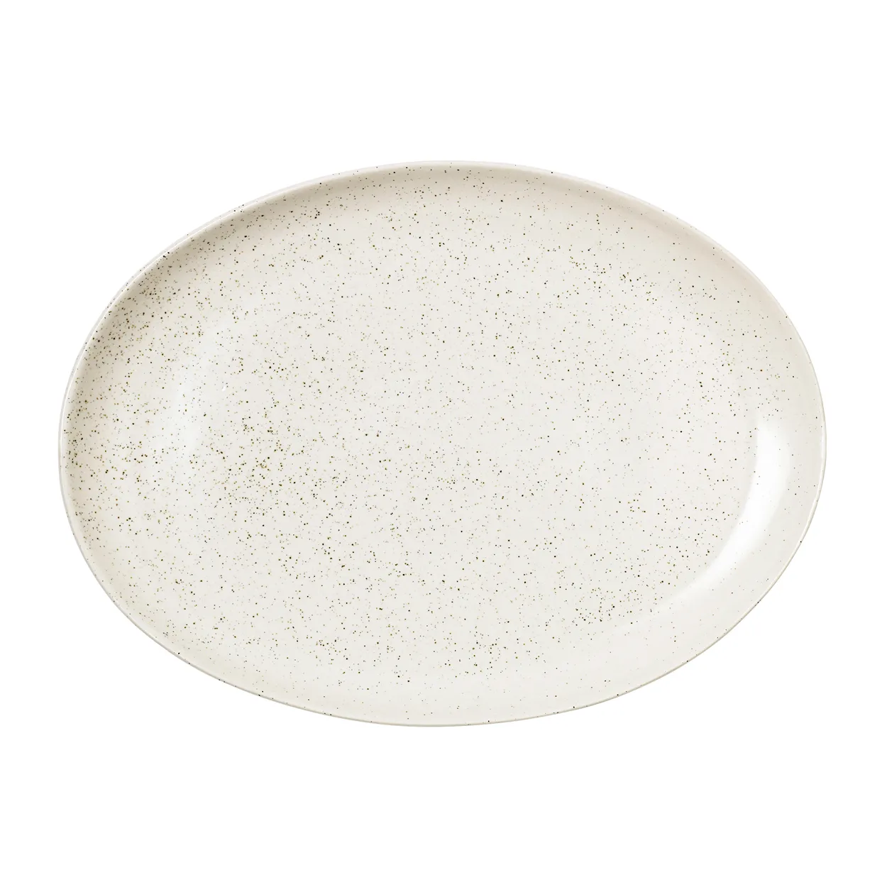 Broste Copenhagen Nordic Vanilla fad ovalt 35,5 cm Cream with grains