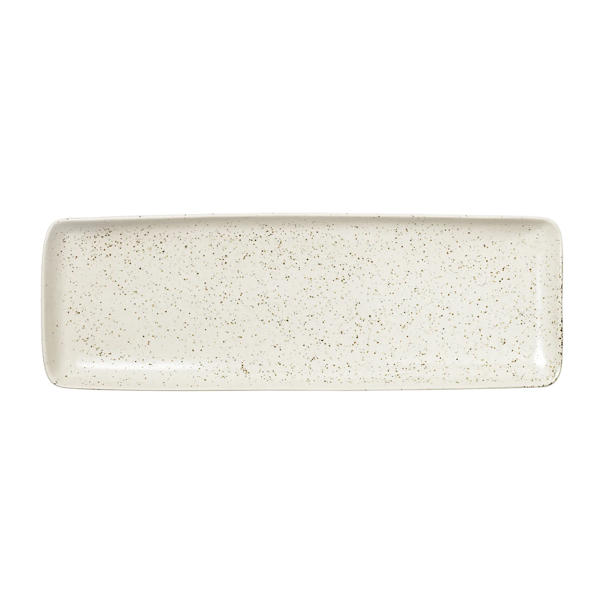 Nordic Vanilla fad rektangulært 12,5x35 cm, Cream with grains Broste Copenhagen