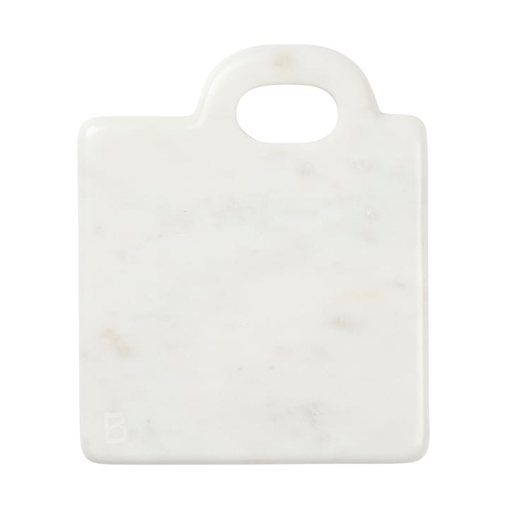 Olina skærebræt 14x17 cm - White marble - Broste Copenhagen