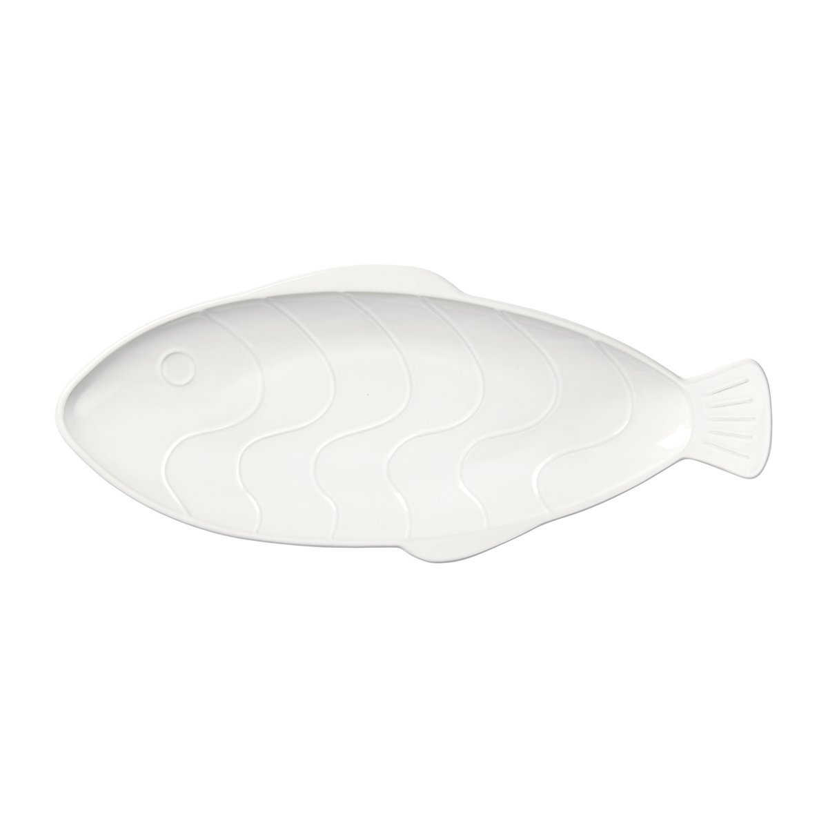 Broste Copenhagen Pesce fad 17,6×41,4 cm Transparent white