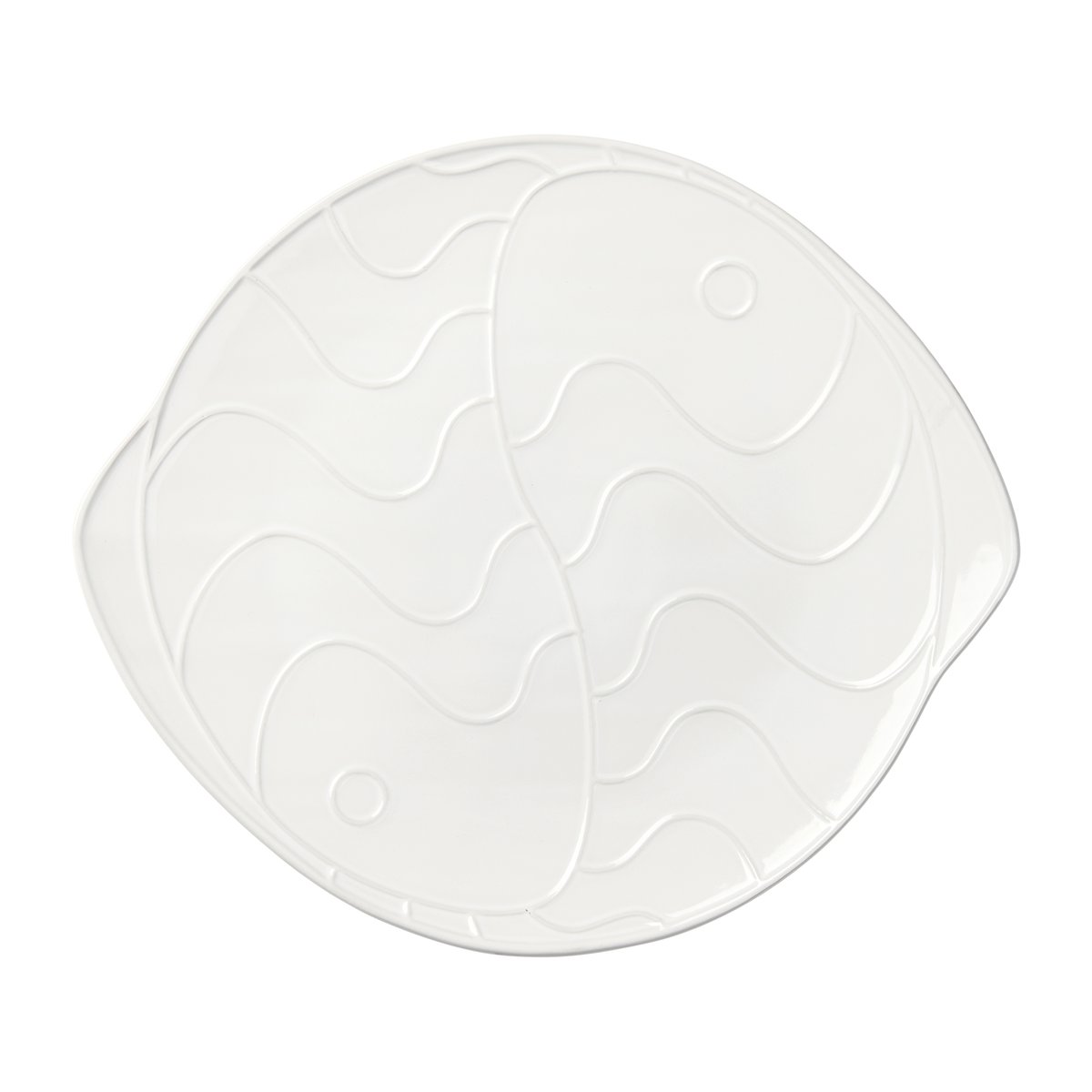 Broste Copenhagen Pesce fad 30×34,6 cm Transparent white