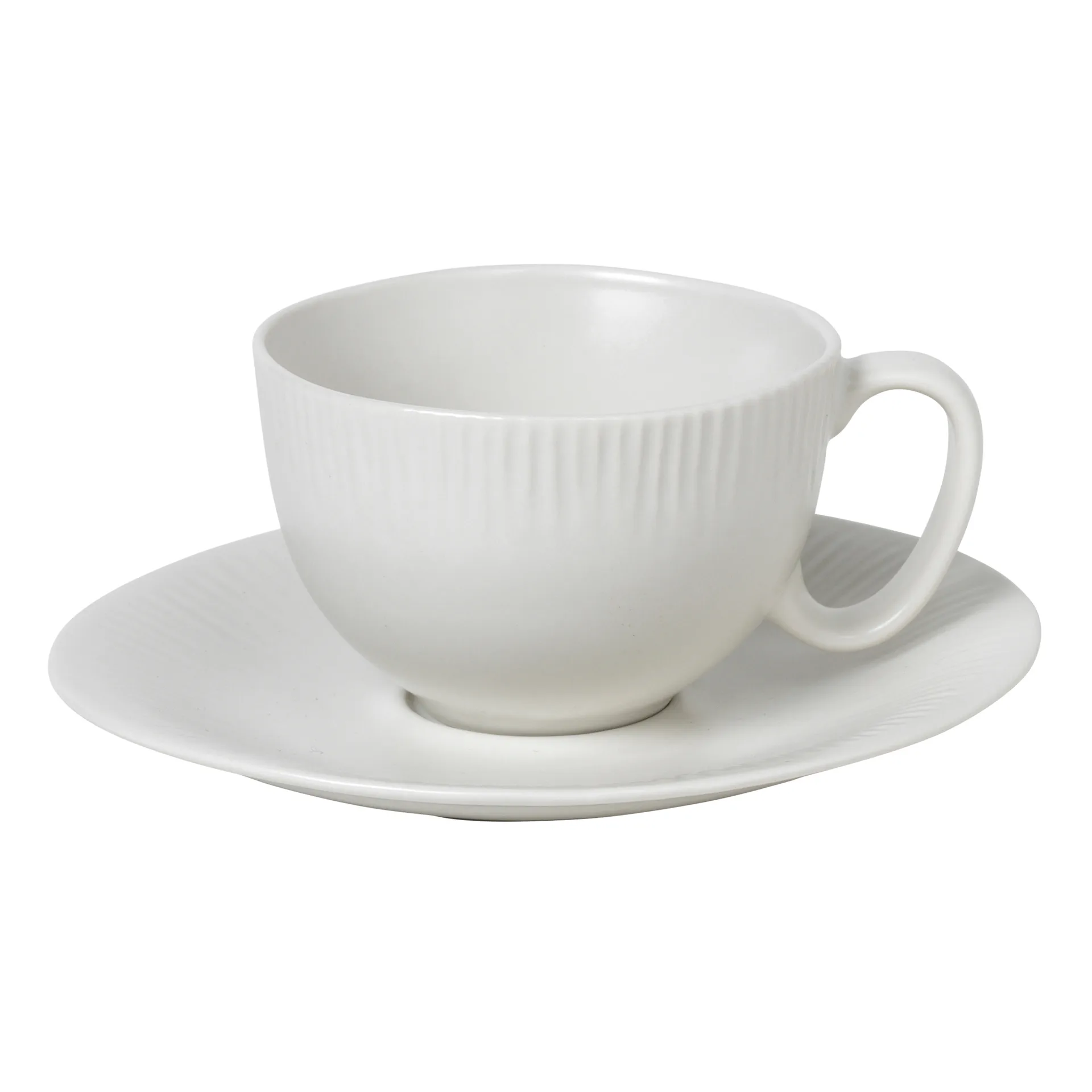 Sandvig kop med underkop soft white, 12,5 cl Broste Copenhagen