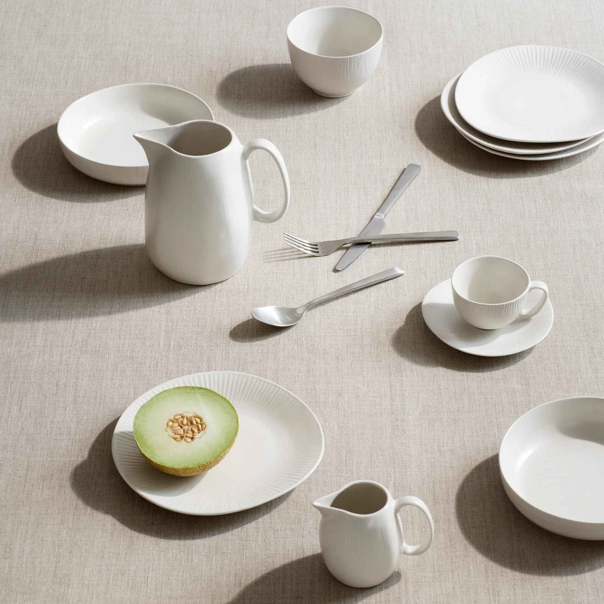 Sandvig kop med underkop soft white, 12,5 cl Broste Copenhagen