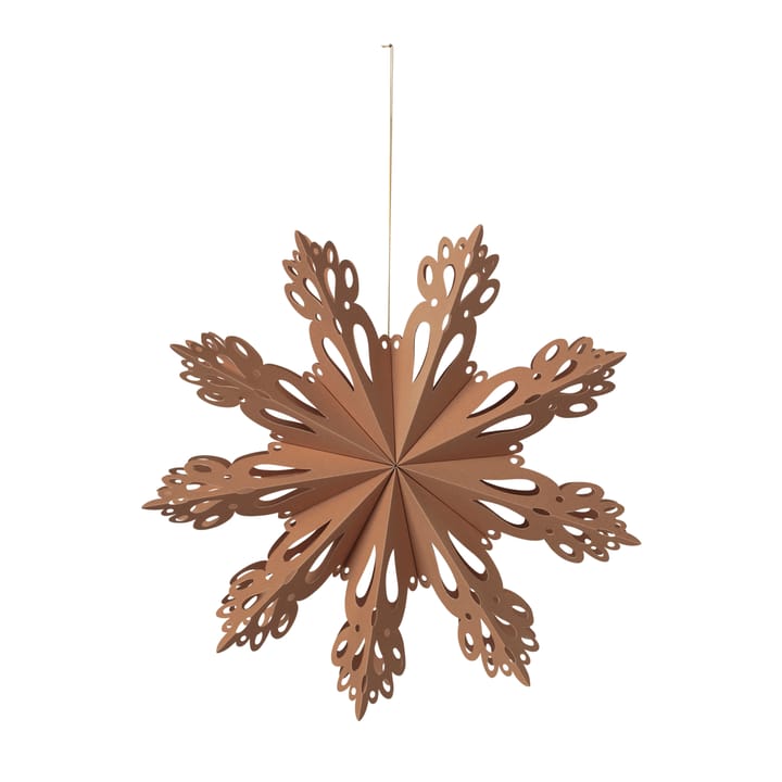 Snowflake juledekoration Indian tan, Ø30 cm Broste Copenhagen