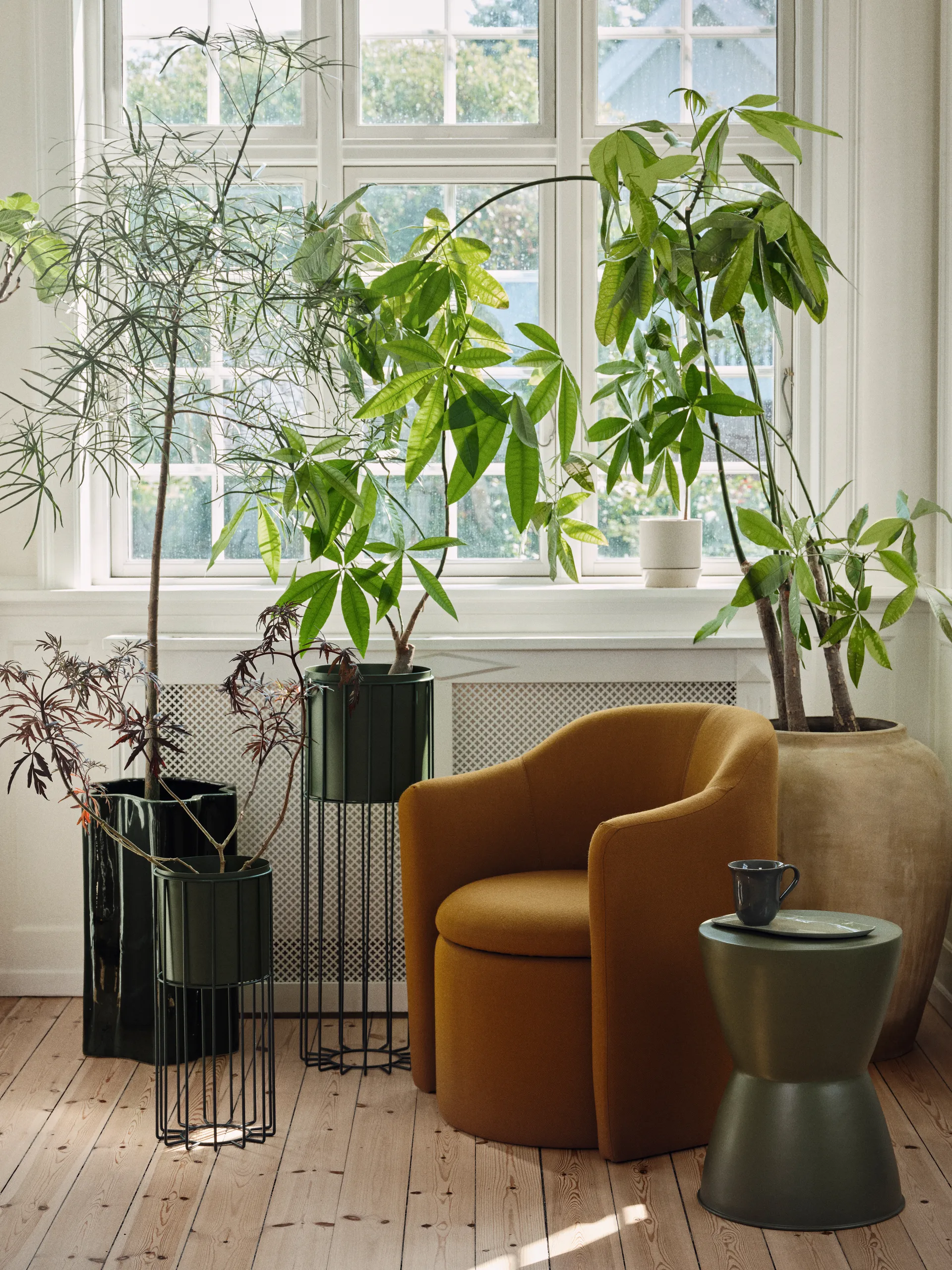 Sonja blomsterkrukke H:55 cm, Dark green Broste Copenhagen