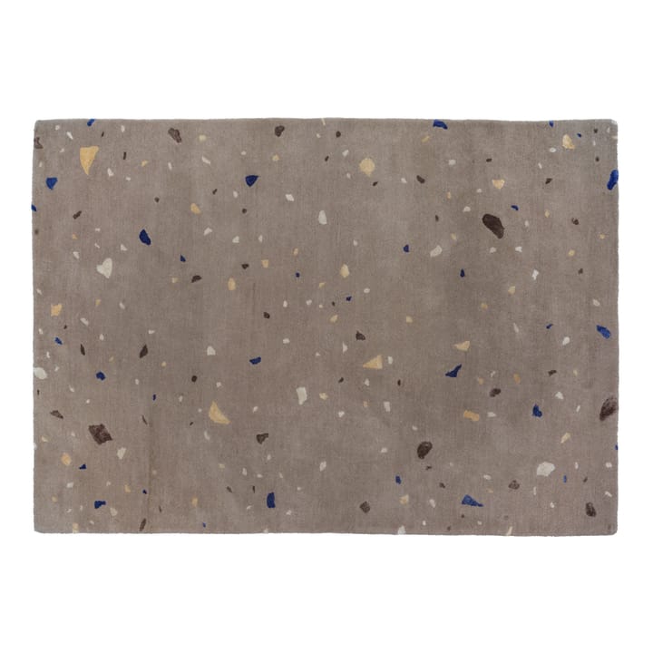 Terrazzo uldtæppe 140x200 cm, Carafe brown/Blue spot Broste Copenhagen