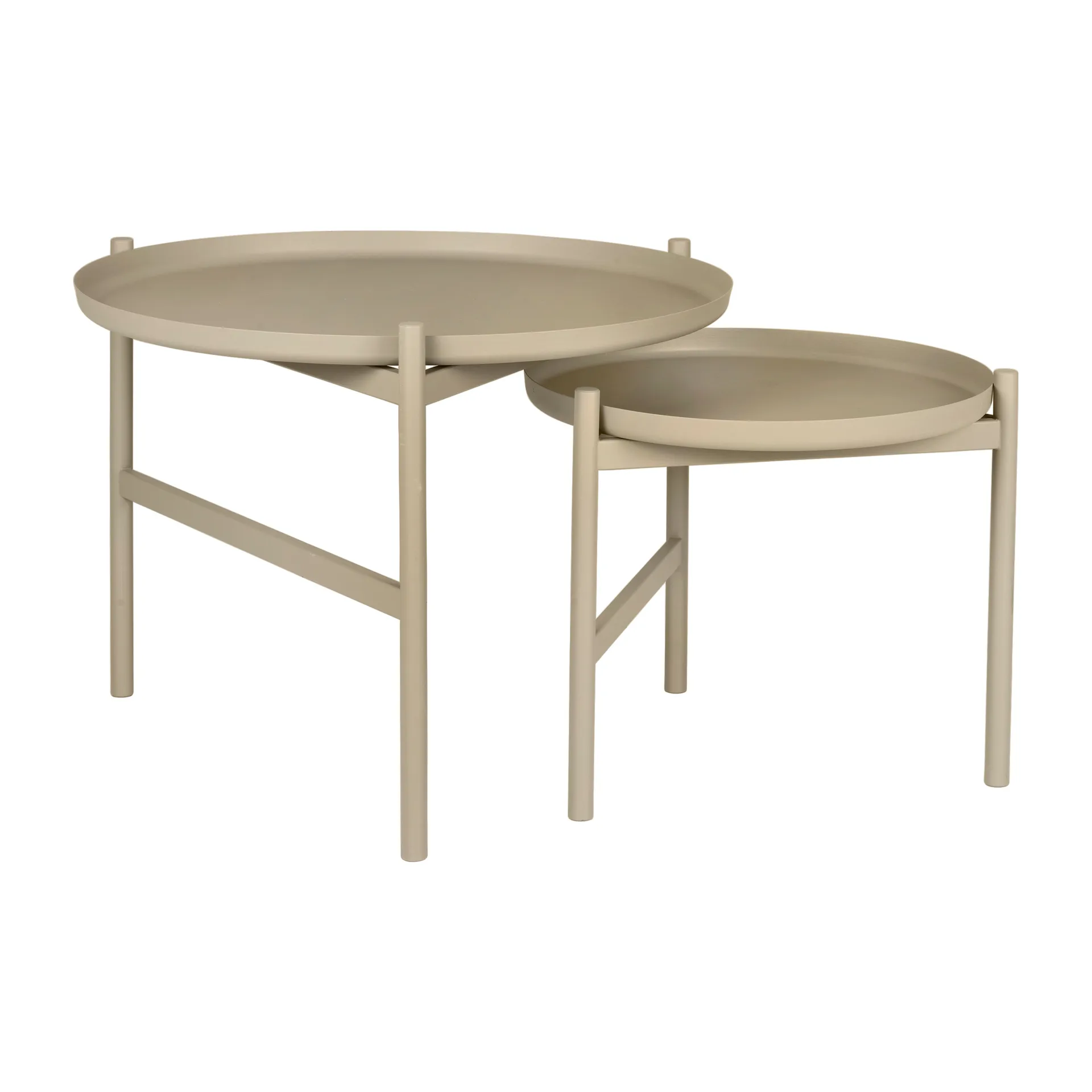 Turner table sidebord Ø70 cm, Grey Broste Copenhagen