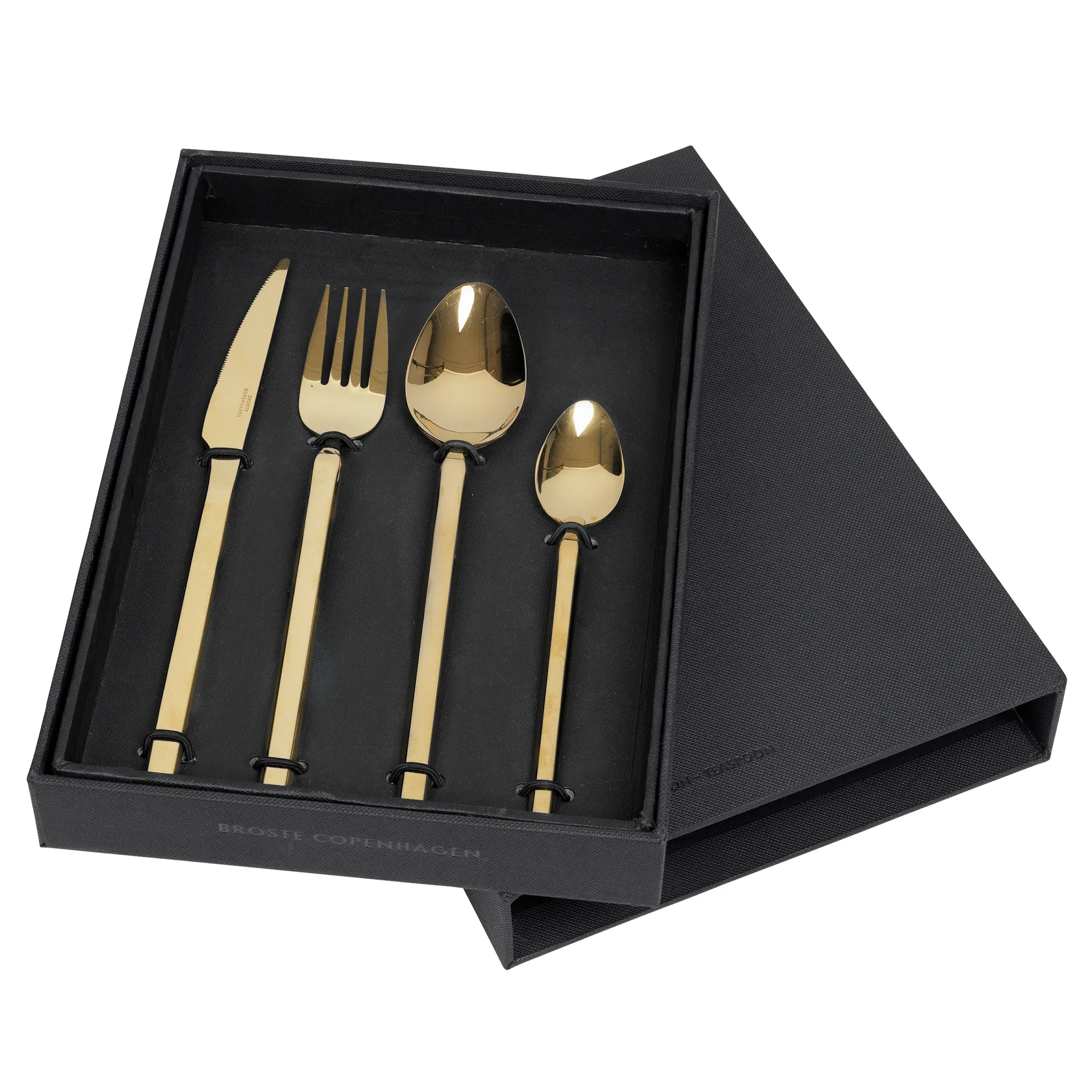 Tvis bestiksæt 4 dele, Titanium rose gold Broste Copenhagen