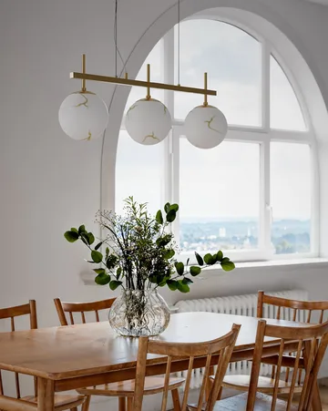 Bellagio loftlampe 3-lite - Messing-hvid - By Rydéns