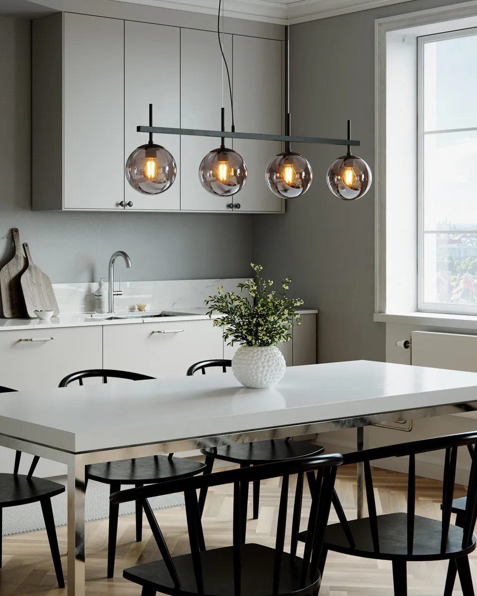 Boyle loftlampe, Røggrå By Rydéns