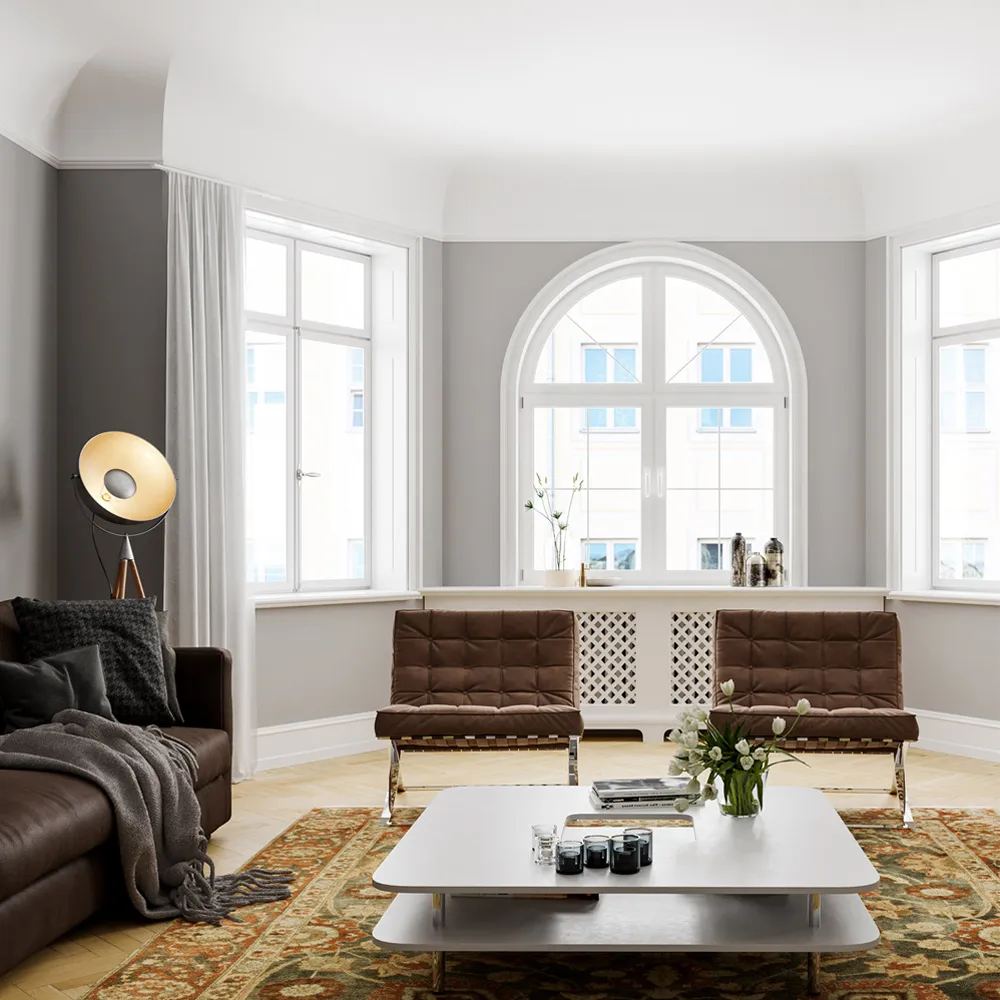 Buckler gulvlampe, antiksølv By Rydéns