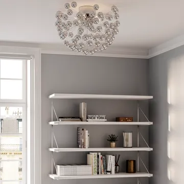 Carroll plafond Ø58 cm - Krom - By Rydéns