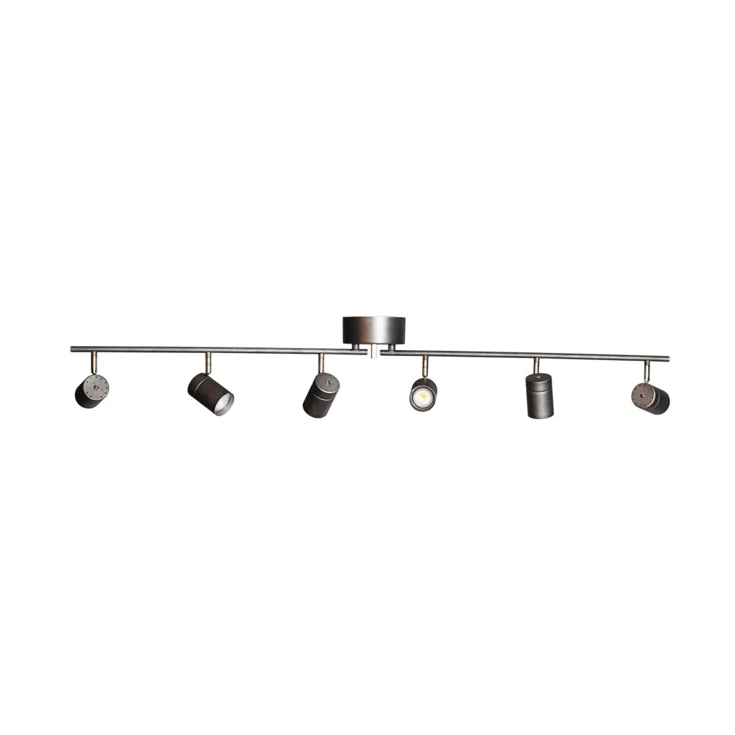 By Rydéns Correct 6 loftspotlight 124 cm Stålgrå
