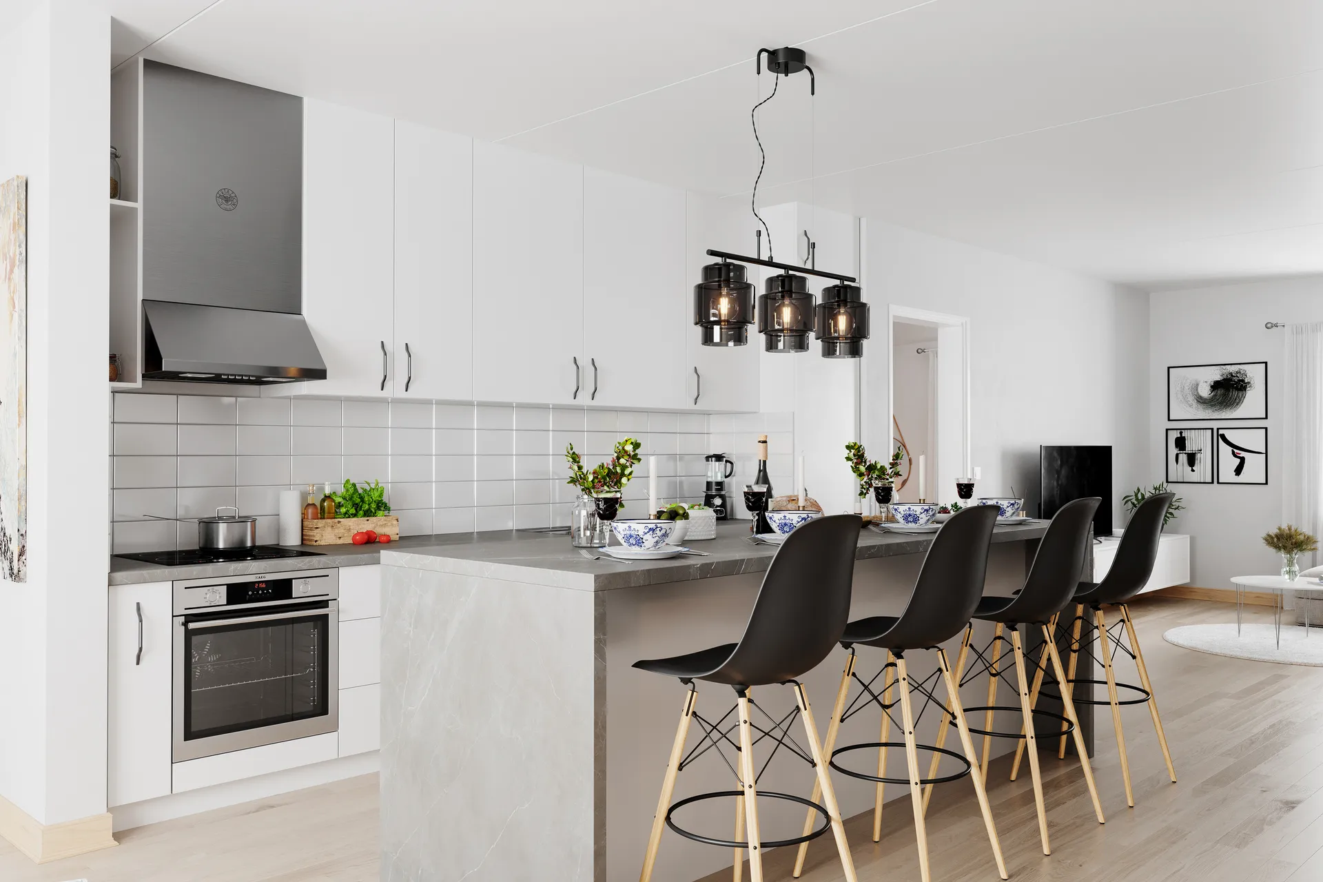 Ebbot Bar loftslampe, Smoke By Rydéns