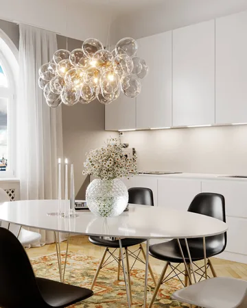 Gross Bar loftlampe 80 cm - Messing-klar - By Rydéns