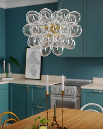 Gross loftlampe Ø50 cm - Messing-klar - By Rydéns