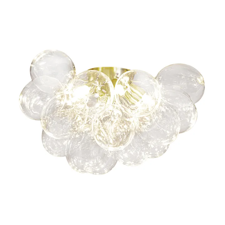 Gross loftlampe Ø50 cm - Messing-klar - By Rydéns