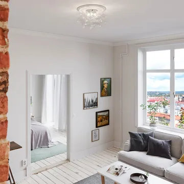 Gross plafond - glas klart, stor - By Rydéns