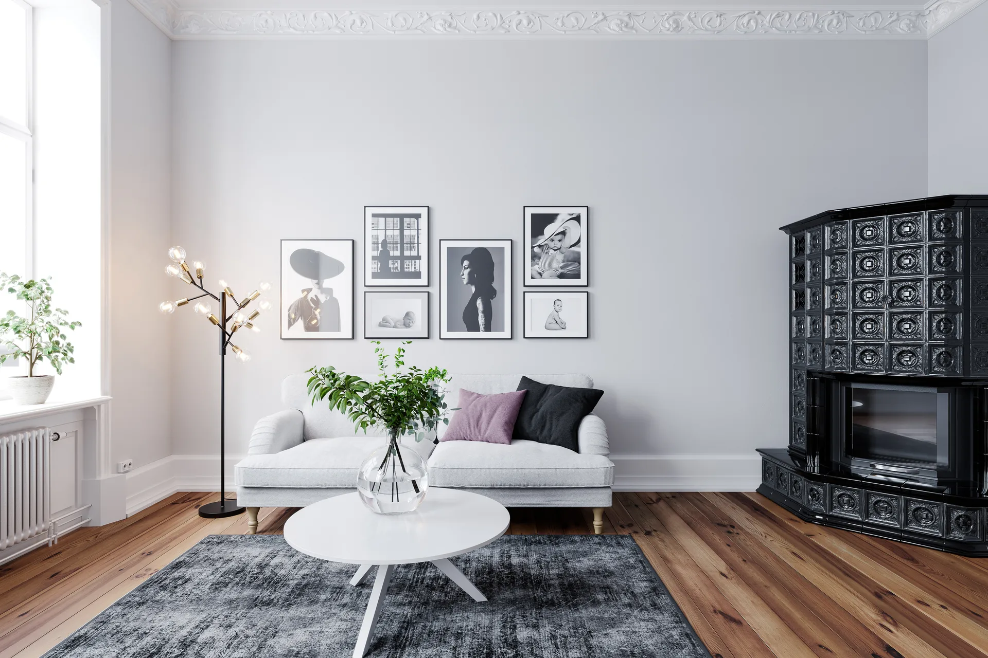 Heroes gulvlampe, Mat sort By Rydéns