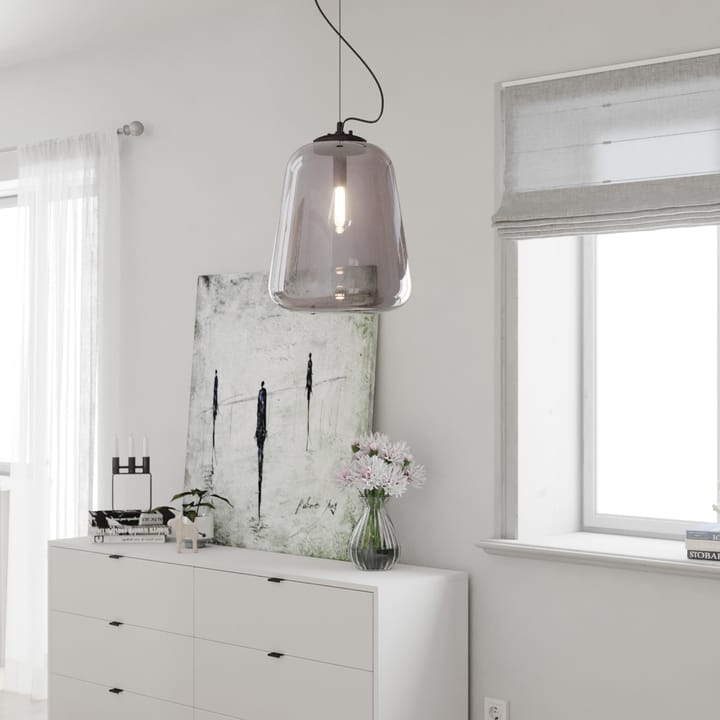 Leola loftslampe Ø33 cm, Sort/Røggrå By Rydéns