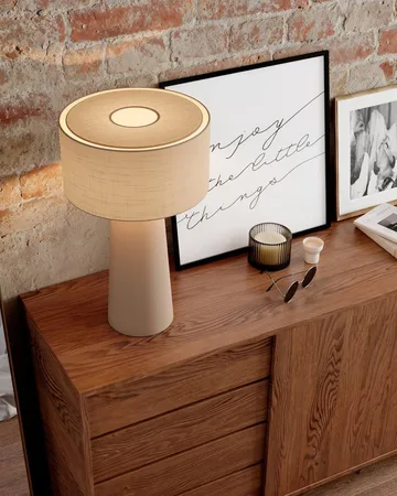 Linum bordlampe - Beige, 50 cm - By Rydéns