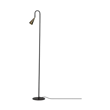 Spline gulvlampe - Sort-messing, 140 cm - By Rydéns