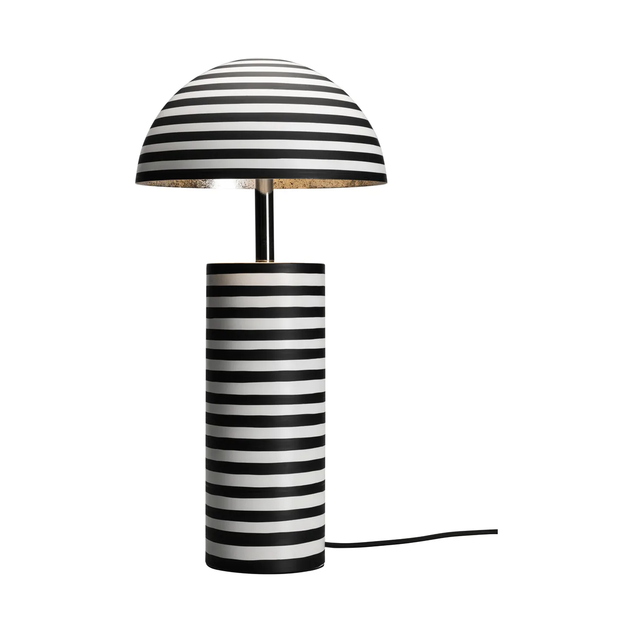 Stripe bordlampe, Hvid-sort, 50 cm By Rydéns