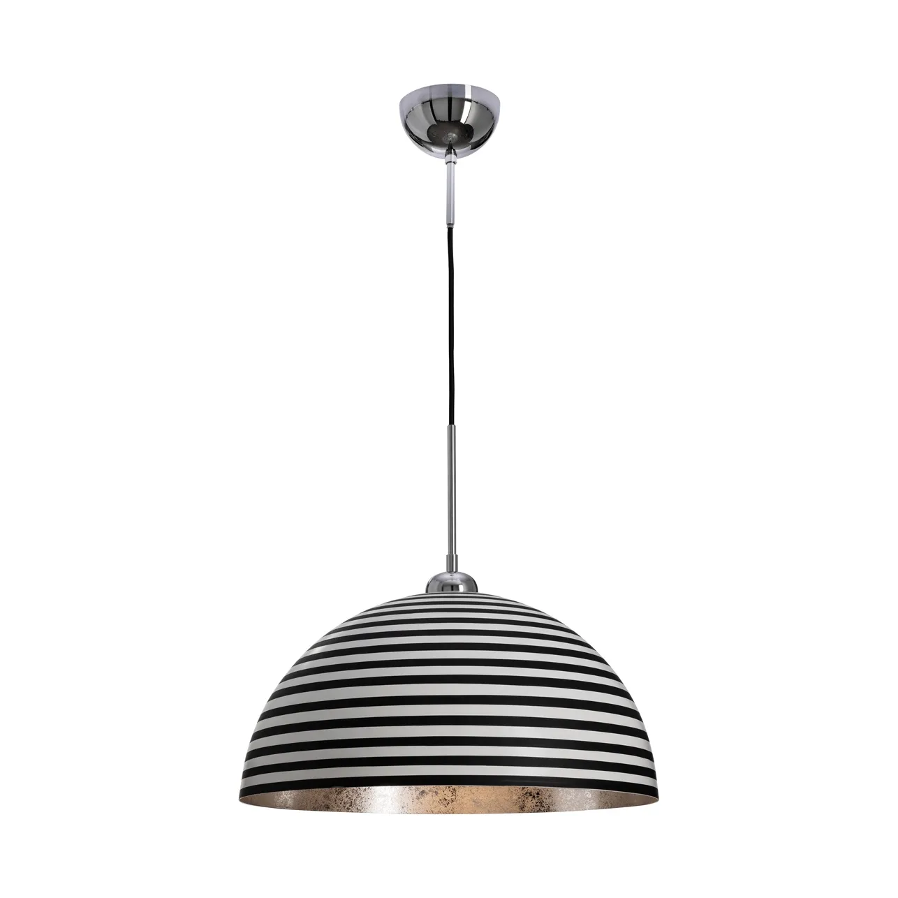 Stripe loftslampe, Sort-hvid, Ø45 cm By Rydéns