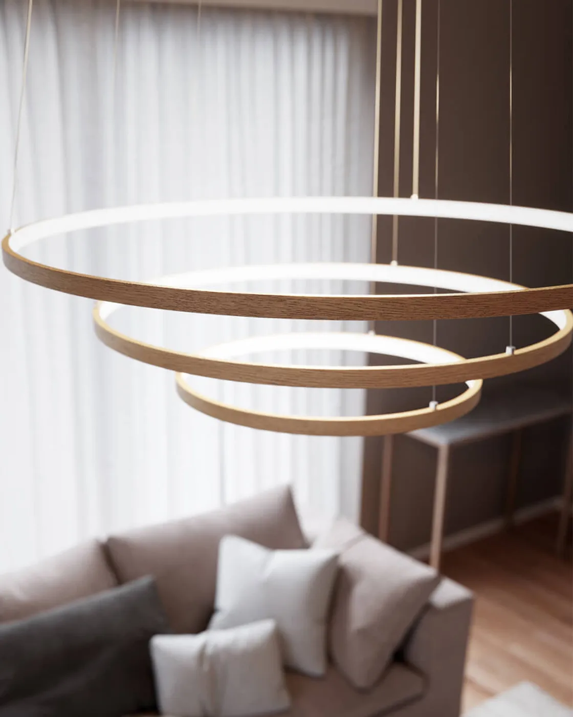Trione loftlampe Ø80 cm, Natur By Rydéns