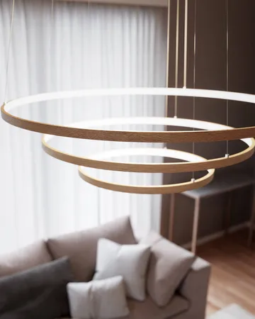 Trione loftlampe Ø80 cm - Natur - By Rydéns