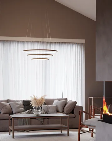 Trione loftlampe Ø80 cm - Natur - By Rydéns
