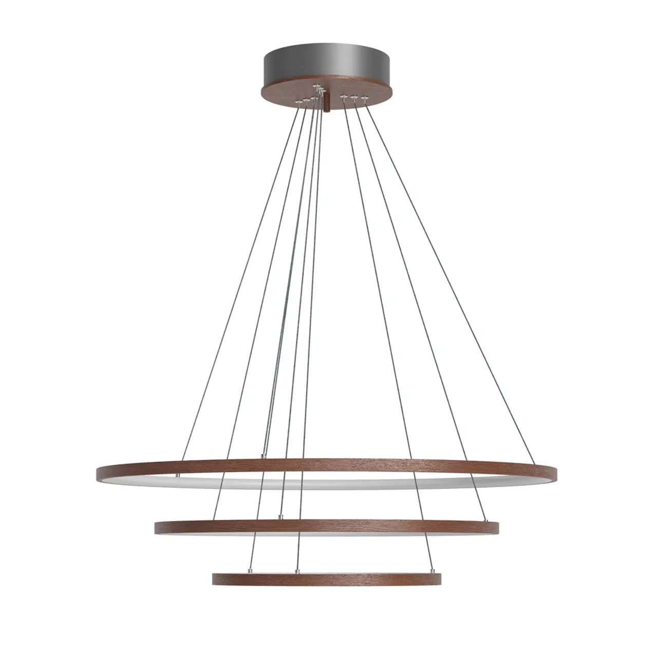 Trione loftlampe Ø80 cm, Valnød By Rydéns