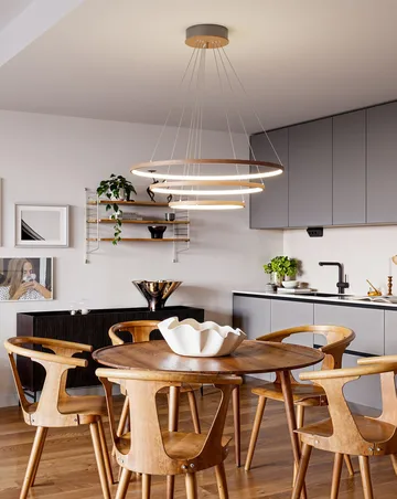 Trione loftlampe Ø80 cm - Valnød - By Rydéns