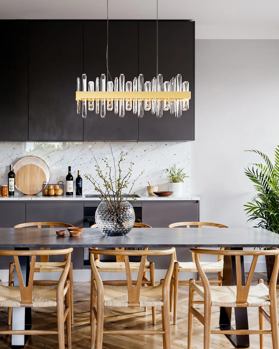 Triumph Bar loftlampe 80 cm, Messing-klar By Rydéns