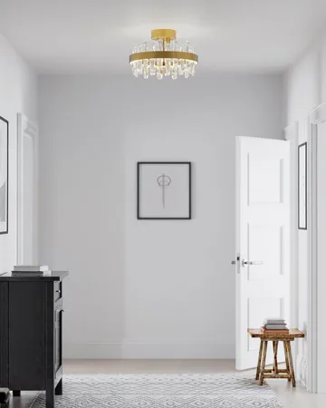 Triumph loftlampe Ø60 cm - Messing-klar, Ø50 cm - By Rydéns