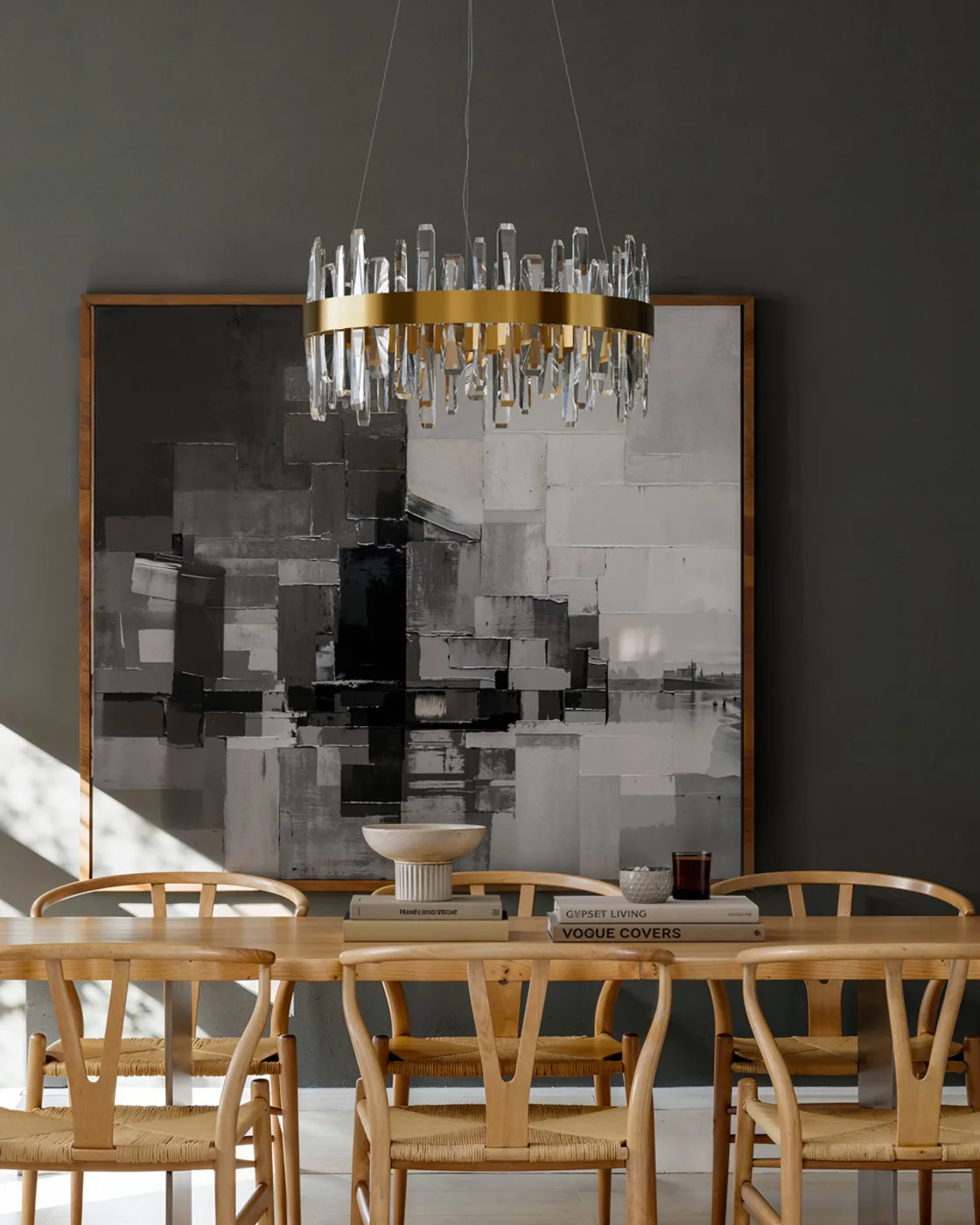 Triumph loftlampe Ø60 cm, Messing-klar By Rydéns