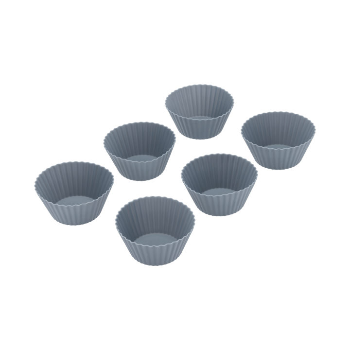 Pecan muffinsform 6 stk. 7x3,2 cm - Indigo - By Tareq Taylor