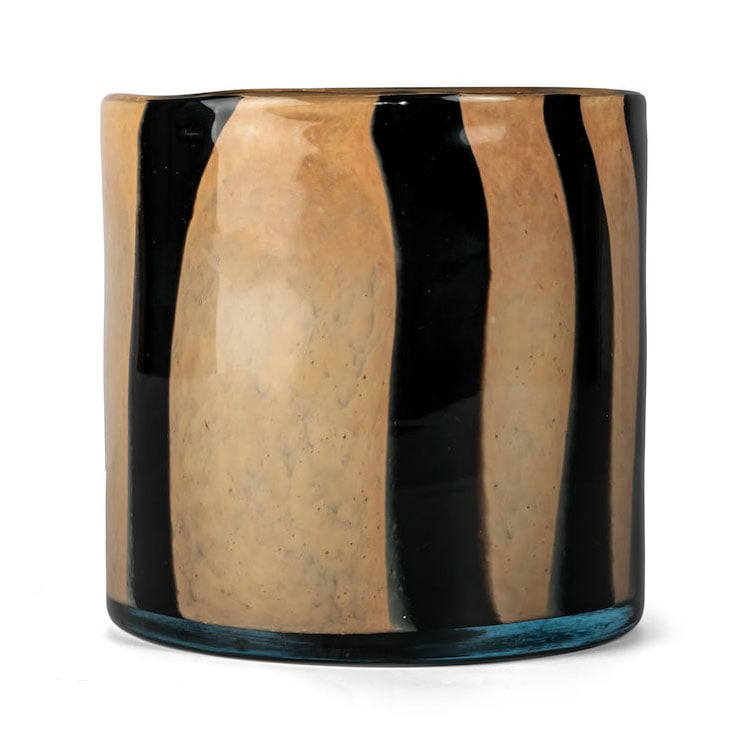 Byon Calore fyrfadsstage/vase M Ø15 cm Black/Beige