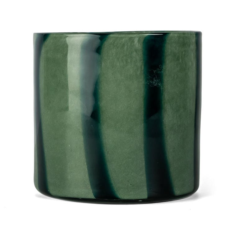 Byon Calore fyrfadsstage/vase M Ø15 cm Green/Dark green