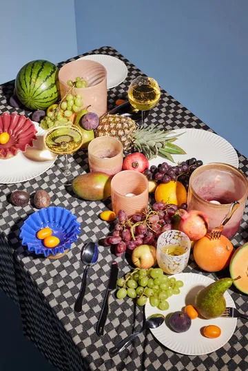 Calore fyrfadsstage/vase M Ø15 cm - Rosa-beige - Byon