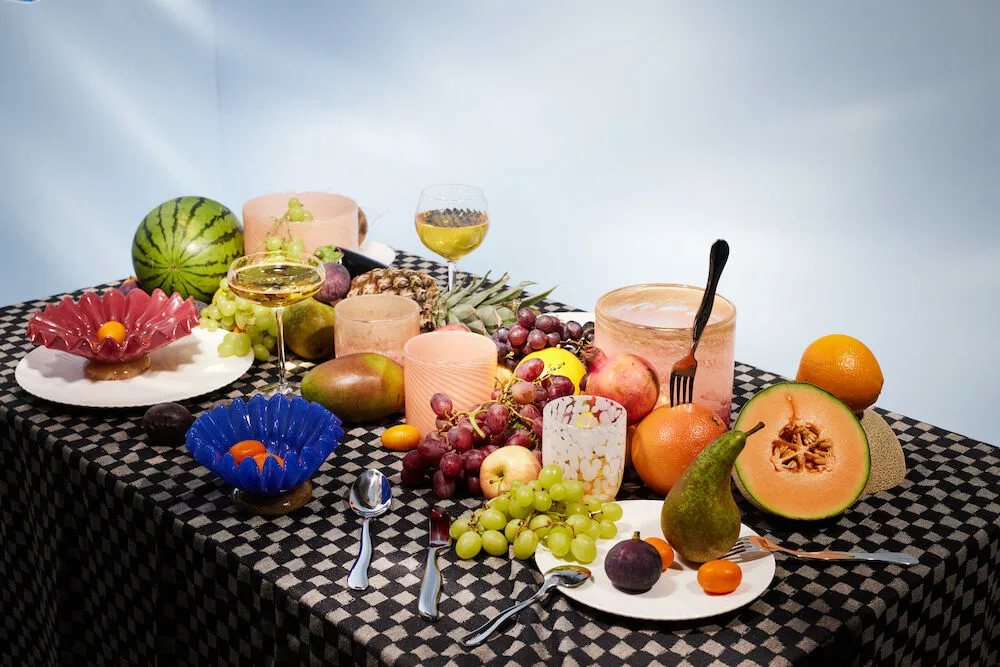 Calore fyrfadsstage/vase M Ø15 cm, Rosa-beige Byon