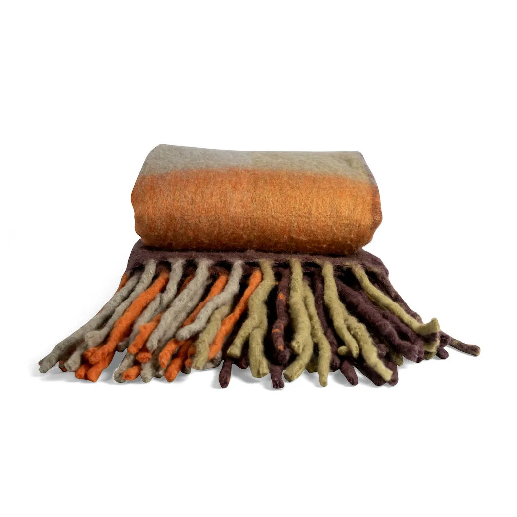 Check plaid, Mixed orange Byon